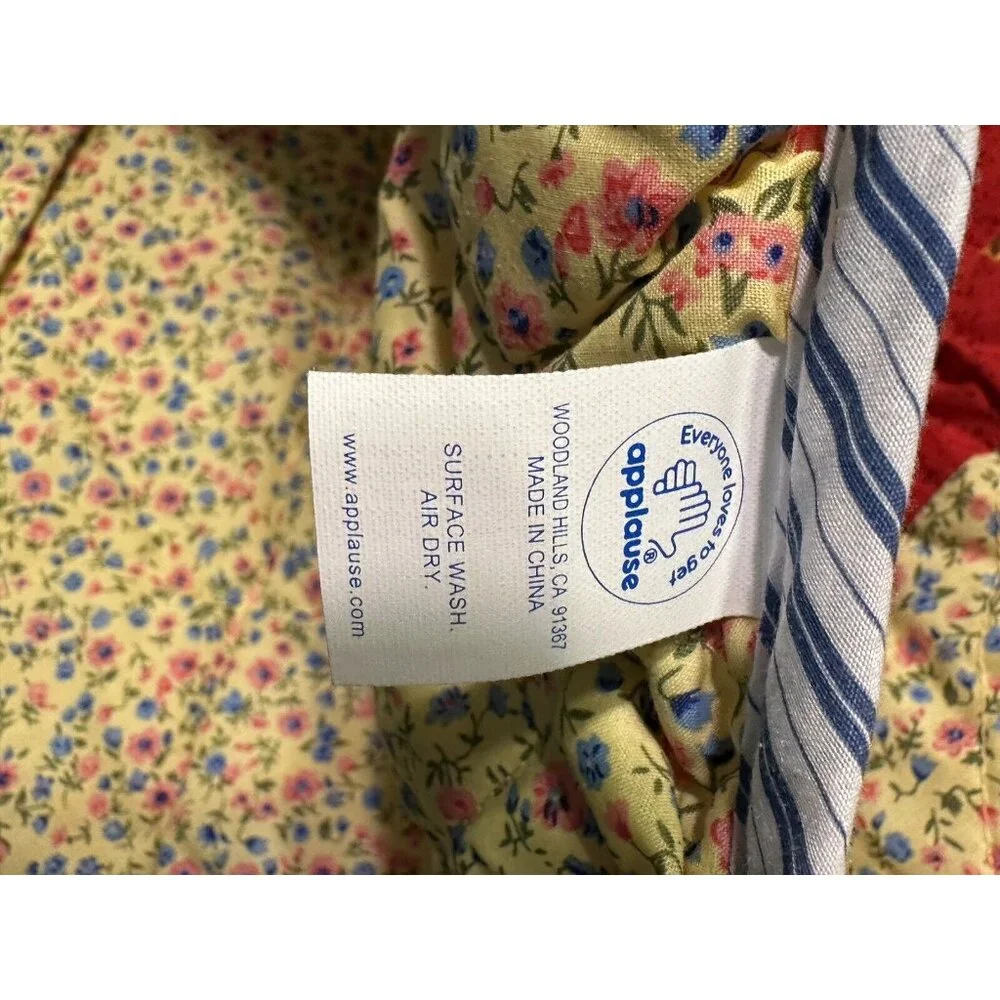 Vintage Raggedy Ann Andy Crib Quilt Applause Nursery Bedding Blanket Comforter